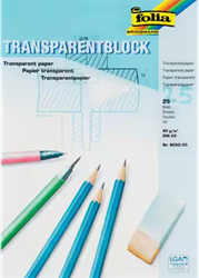 Folia Transparency Paper - A3 pad - 25 Sheets