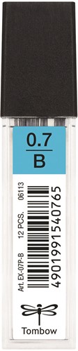 Tombow Vulpotlood Vullingen 0,7 mm B 12 stuks