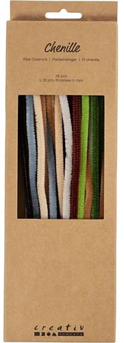 CC Chenilledraad Naturel 6mm x 30 cm 25 stuk
