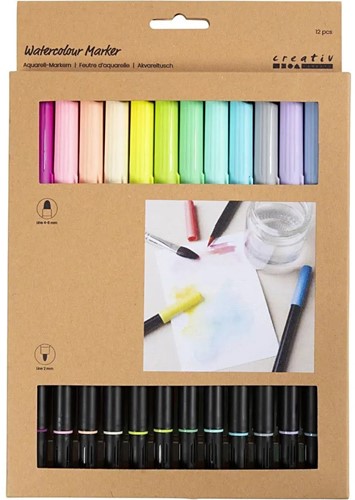 CC Set Aquarelmarkers 12 kleuren