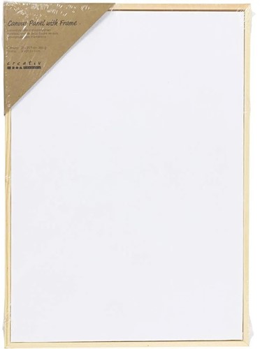 CC Canvas panel with frame A4 21x29.7 cm 280 gr white-2