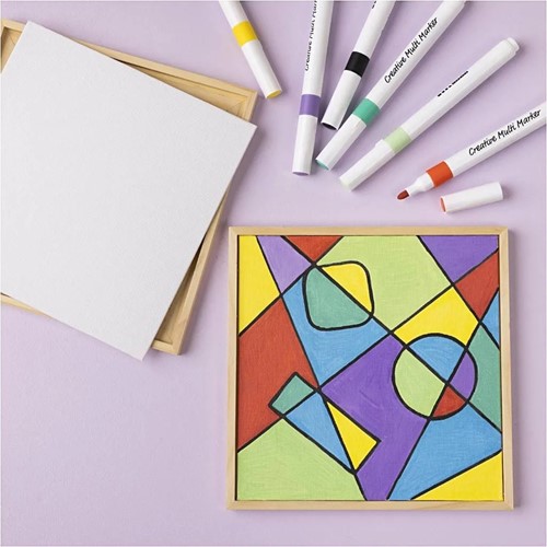CC Canvas panel with frame A4 21x29.7 cm 280 gr white-3