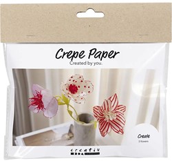 CC Mini Hobbyset Crêpepapier Bloemen Pastelkleuren