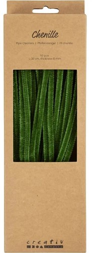 CC Chenilledraad Dennegroen 6mm x 30 cm 50 stuk
