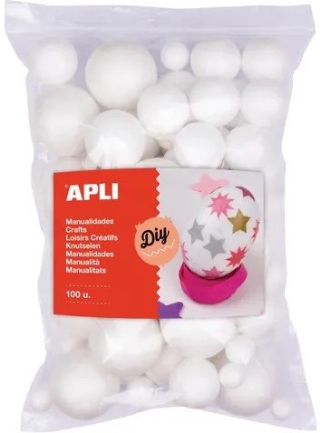 Apli Piepschuimballen - Diverse Maten - 100 stuk