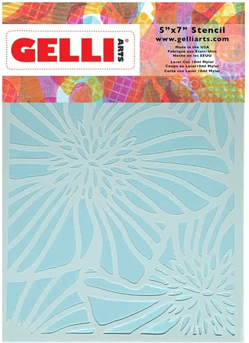 Gelli Arts Nieskruid Bloem Stencil 12,7 x 17,8cm