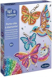 Art & Creations Keyrings with Rhinestones