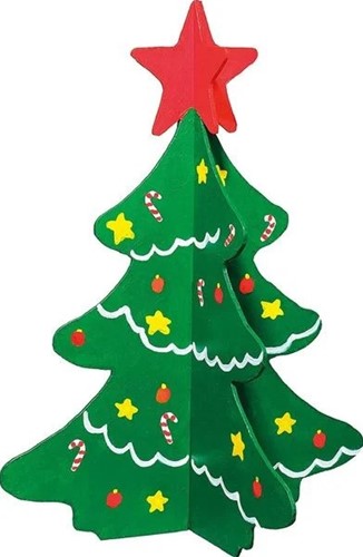 Pebaro Houten Bouwset Kerstboom A4-2