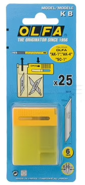 Olfa Reservemesjes KB (AK-1) 25 Stuk