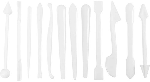 CC Boetseerstaafjes 12,7-14,3 cm Wit 12 stuk-2