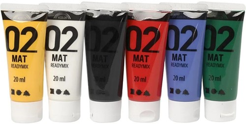 A-Color Acrylverf Set Mat Primair 6x20 ml