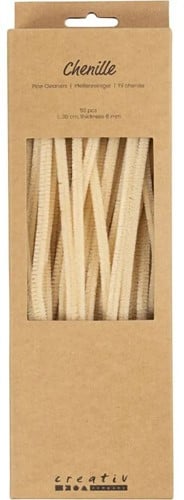 CC Chenilledraad Beige 6mm x 30 cm 50 stuk