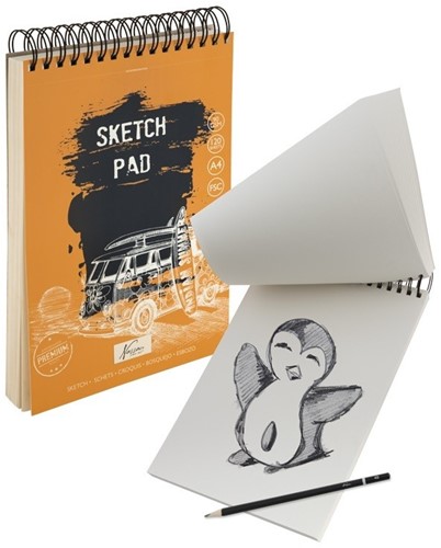 Nassau Sketchpad A4 90gr 120 sheets White-2