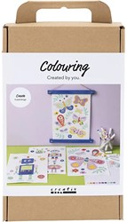 CC Hobbyset Kleuren Vlinder en Robot met markers