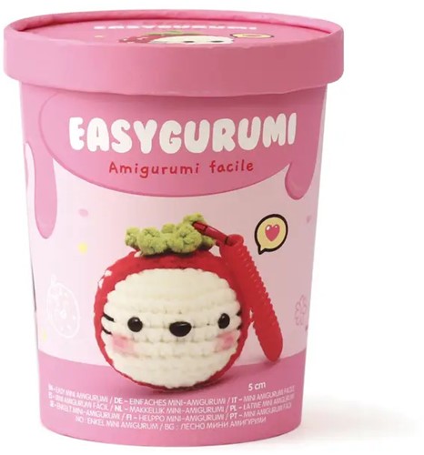 GC Easygurumi Set Aardbei 5 x 12 x 14,5 cm
