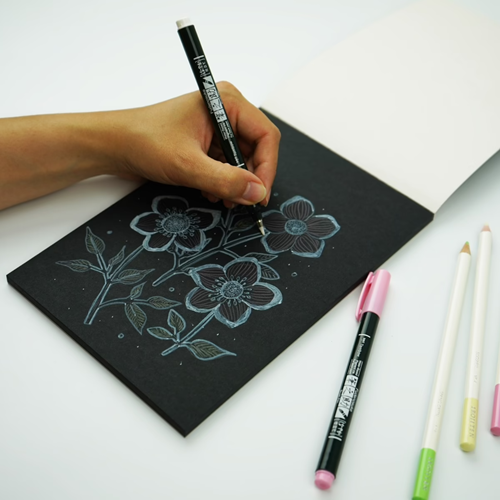 Tombow Mixed Media Zwart Papier 250 gr-3
