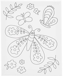 CC Painting Canvas with Print, Large Butterfly, 24x30 cm, 1 pc
