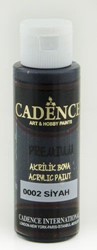 Cadence Premium Acrylverf 70 ml Zwart 0002