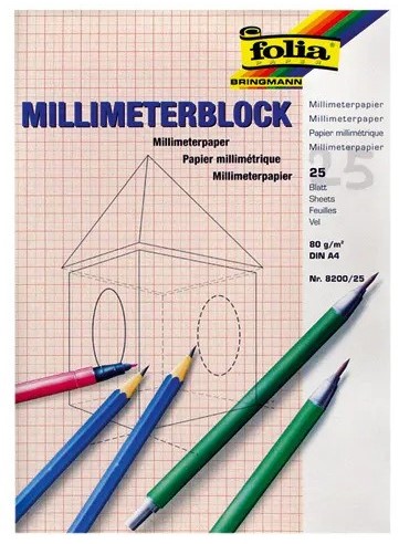 Folia Millimeterblok - A3 - 25 Vel