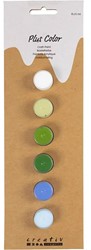 CC Plus Color Acrylverf, Blauw/Groen Harmonie, 6x5 ml