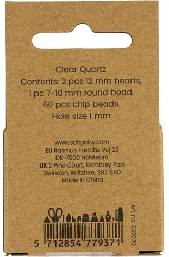 CC Crystal Beads Clear Quartz 63 pieces-2