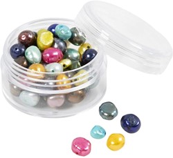 CC Beads Freshwater Pearls Mother of Pearl Colors 60 Pieces