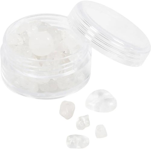 CC Crystal Beads Clear Quartz 63 pieces