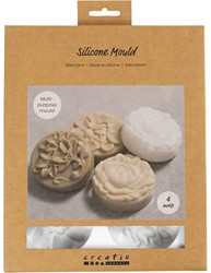CC Silicone Molds, Circle with Flower Motif, 1st