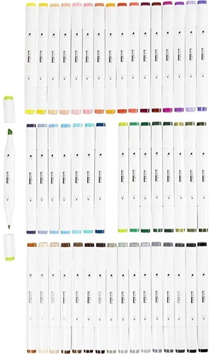 CC Alcoholmarker Standaardkleuren, 48 Stuk-2
