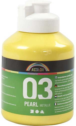 CC Kids Metallic Acrylverf Geel 500 ml