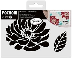 Aladine Stencil 10 x 15 cm Peony