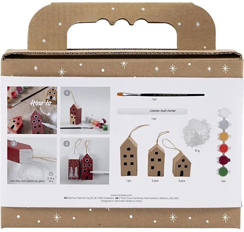 CC Mini Hobbyset Decoratie Huizen Kerst verf-3