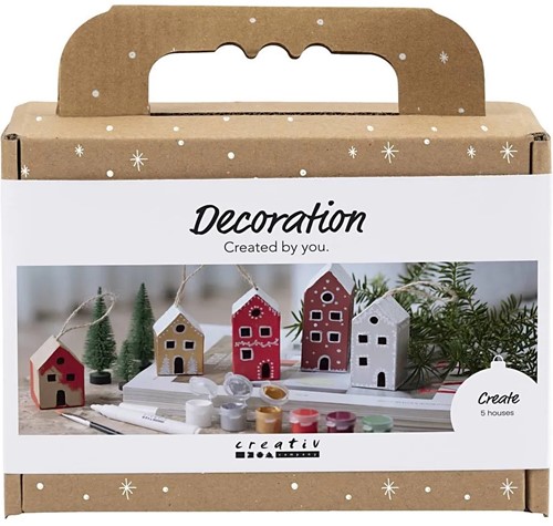 CC Mini Hobbyset Decoratie Huizen Kerst verf