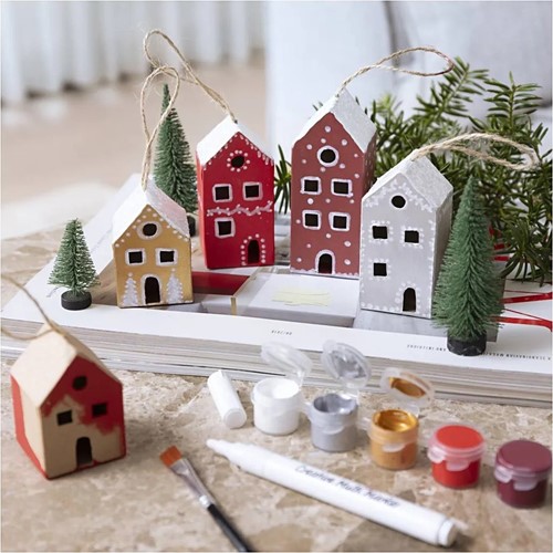 CC Mini Hobbyset Decoratie Huizen Kerst verf-2