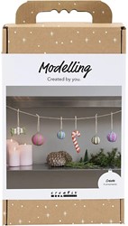 CC Hobbyset Boetseren, Pulp Kerstfiguren, Diverse kleuren