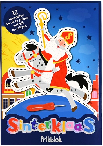 Wins Prikblok Sinterklaas Met EVA-mat en Prikpen 12 vel 15x21x1,5cm