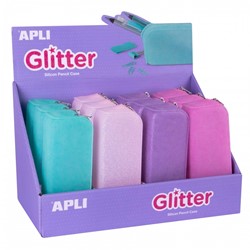 Apli Display 12x Pencil Case Soft Glitter