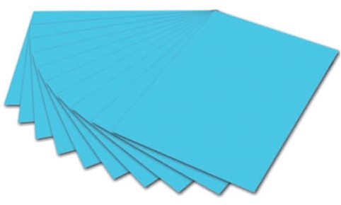 Folia Gekleurd Papier A4 130 gr 100 Vel Hemelsblauw