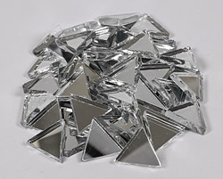 Mosaikstein Spiegel Mozaiekstenen Driehoek Zilver 125gr 195 stuks