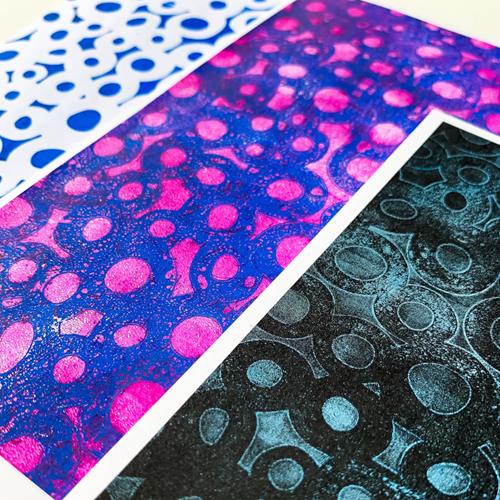 Gelli Arts Stencil Dots 12,7x17,8 cm-2