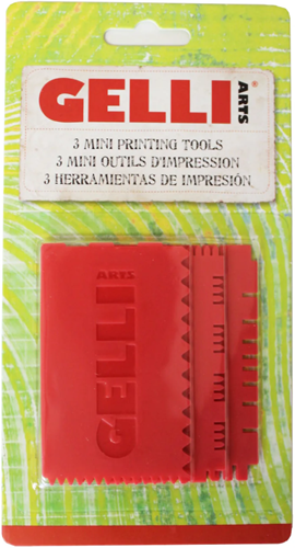 Gelli Arts Mini Printing Tool Textuurkammen Set van 3