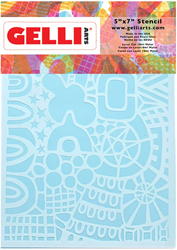 Gelli Arts Stencil Wonderland 12,7x17,8 cm