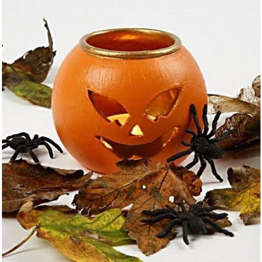 Halloween pompoen waxinelicht