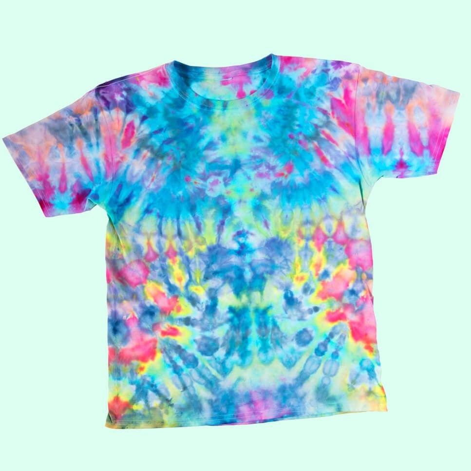 Kaleidoscoop IJs tie-dye techniek