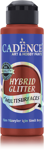 Cadence Hybrid Acrylverf Glitter 120 ml Coral