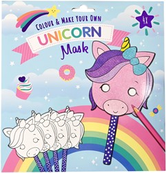 Cardboard Masks Unicorns 4 pieces