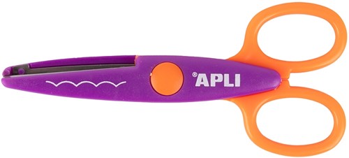 Apli Curved Scissors orange and purple-2
