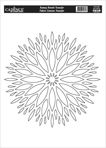 Cadence Textiel Transfer 25x35 cm Mandala Outline FCT-05