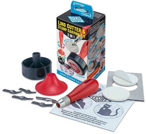 Essdee 3-in-1 Linosnede Stamp Set 5 Cutters