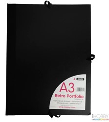 Mapac Retro Portfolio drawing folder A3 Black
